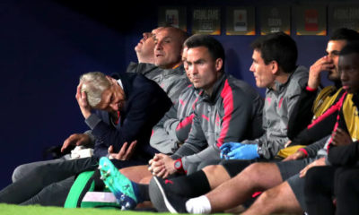 ARSENE WENGER LOOKING FRUSTRATED