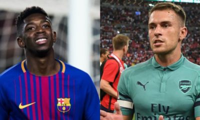 Aaron Ramsey and Ousmane Dembele