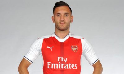 Arsenal striker Lucas Perez