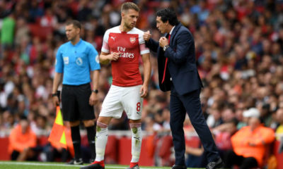 Unai Emery and Aaron Ramsey